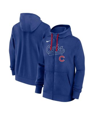 Nike - Men's Royal Chicago Cubs Knockout Script Full-Zip Hoodie