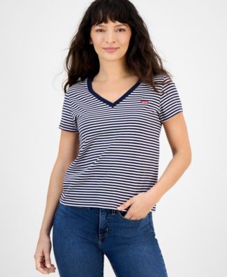 Levi's - Women's Perfect Cotton V-Neck Short-Sleeve T-Shirt