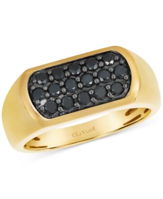 Le Vian - Men's Blackberry Diamond Oval Cluster Ring (3/4 ct. t.w.) in 14k Gold