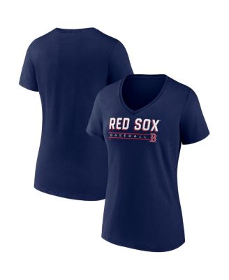 Fanatics - Women's Navy Boston Red Sox V-Neck T-Shirt