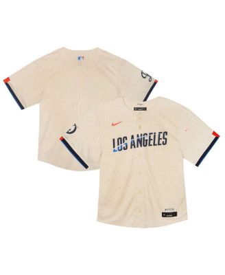 Nike - Baby Boys and Girls Cream Los Angeles Dodgers 2024 City Connect Limited Jersey
