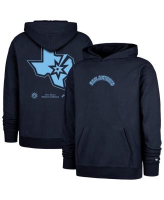 '47 Brand - Men's Navy San Antonio Spurs 2024/25 City Edition Double Crossover Foundation Pullover Hoodie