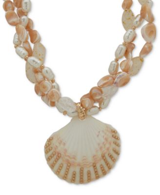 lonna & lilly - Gold-Tone Shell 26" Adjustable Pendant Necklace