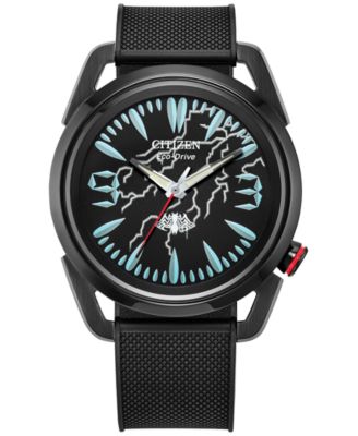 Citizen - Men's Marvel Venom Lethal Protector Black Polyurethane Strap Watch 42mm Box Set