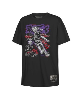 Mitchell & Ness - Big Boys and Girls Vince Carter Black Toronto Raptors Chalked Up T-Shirt