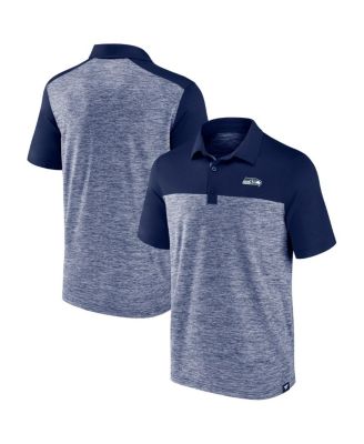 Fanatics - Men's Heather Navy Seattle Seahawks Clutch Polo Shirt