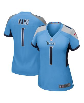Nike - Women's Cameron Ward Light Blue Tennessee Titans 2025 NFL Draft First Round Pick Game Jersey