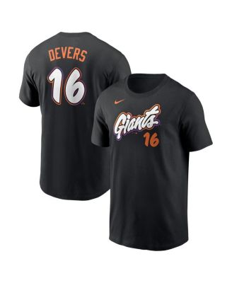 Nike - Men's Rafael Devers Black San Francisco Giants 2025 City Connect Fuse Name Number T-Shirt
