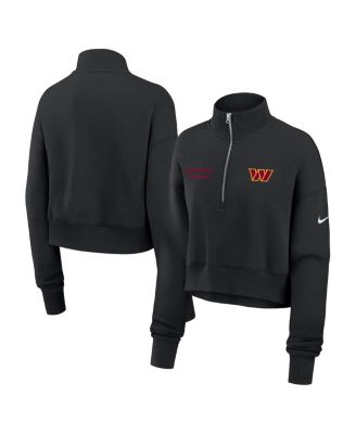 Nike - Women's Black Washington Commanders Primetime Phoenix Half-Zip Sweatshirt