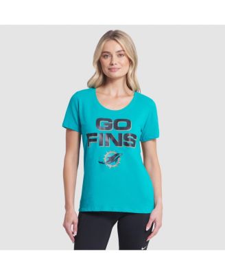 Nike - Women's Turbo Green Miami Dolphins 2025 Rivalries Collection Slub Dri-FIT T-Shirt