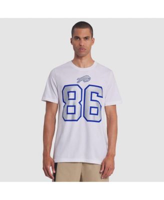 Nike - Men's Dalton Kincaid White Buffalo Bills 2025 Rivalries Collection Player Name Number T-Shirt