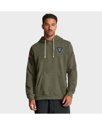 Nike - Men's Olive Las Vegas Raiders 2025 Salute to Service Sideline Standard Issue Dri-FIT Hoodie