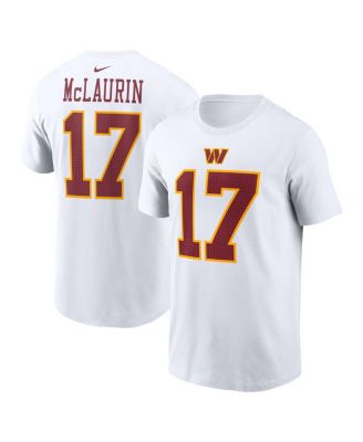 Nike - Men's Terry McLaurin White Washington Commanders Super Bowl Era Name Number T-Shirt