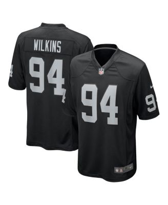 Nike - Men's Christian Wilkins Black Las Vegas Raiders Team Game Jersey