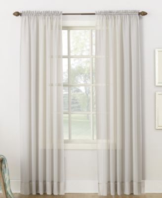 No. 918 - Sheer Voile 59" x 95" Rod Pocket Top Curtain Panel
