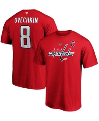 Fanatics - Men's  Branded Alexander Ovechkin Washington Capitals Team Authentic Stack T-Shirt