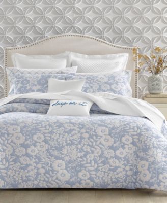 Charter Club - Silhouette Floral 3-Pc. Comforter Set, Full/Queen, Created for Macy's
