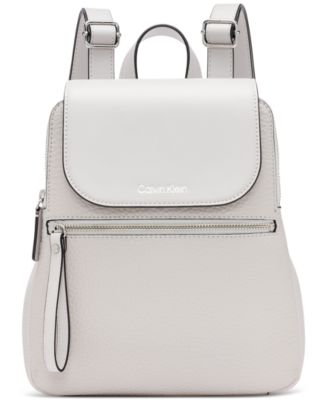 Calvin Klein - Garnet Faux Leather Small Backpack