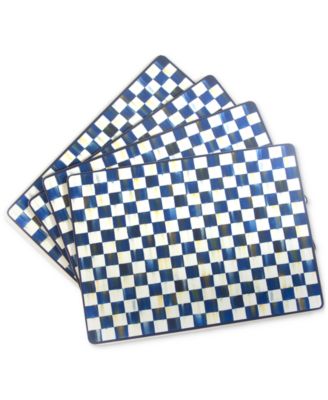 MacKenzie-Childs - Royal Check Cork Back Placemats, Set of 4
