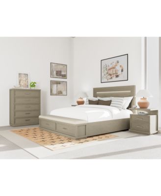 Furniture - Cascade 3-Pc. Bedroom Set (King Storage Bed, Chest & Nightstand)