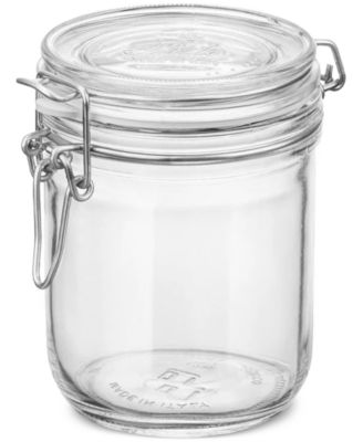 Bormioli Rocco - Fido 17-Oz. Glass Cylinder Jars, Set of 6