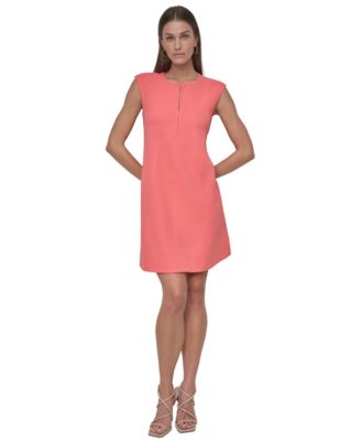 DKNY - Women's Jewel-Neck Sleeveless Shift Dress