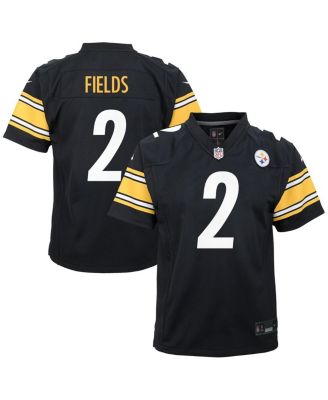 Nike - Big Boys and Girls Justin Fields Black Pittsburgh Steelers Team Game Jersey