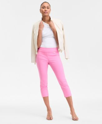 I.N.C. International Concepts - Women's Tummy-Control Pull-On Capri Pants, Regular & Petite, Created for Macy's