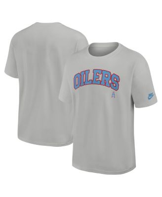 Nike - Men's Gray Houston Oilers Gridiron Classics Rewind Max90 Statement T-Shirt