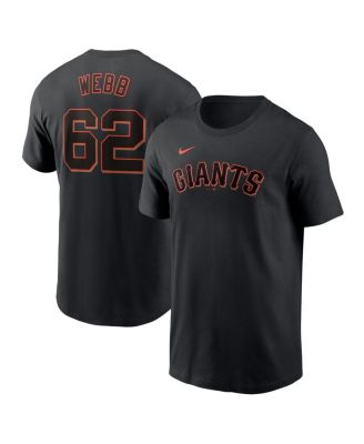 Nike - Men's Logan Webb Black San Francisco Giants Fuse Name Number T-Shirt