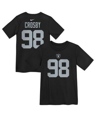 Nike - Preschool Maxx Crosby Black Las Vegas Raiders Player Name Number T-Shirt