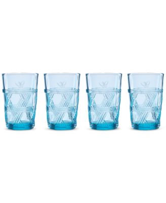 Lenox - Butterfly Meadow Blue Tall Glasses, Set of 4