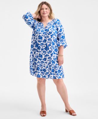 Style & Co - Plus Size Floral Spark Shift Dress