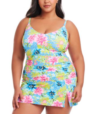 Bleu by Rod Beattie - Plus Size Lets Get Away Tankini Top & Skirted Bottoms