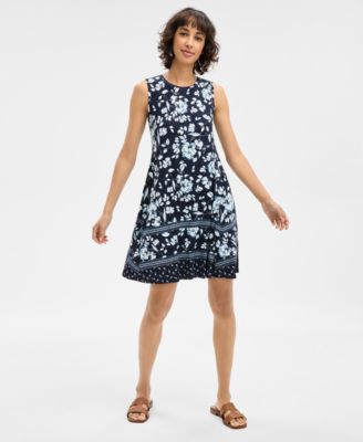 Style & Co - Women's Floral-Print Flip-Flop Dress, Exclusively at Macy's