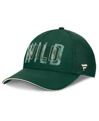 Fanatics - Men's Green Minnesota Wild Fundamental Flex Hat
