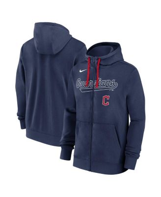 Nike - Men's Navy Cleveland Guardians Knockout Script Full-Zip Hoodie