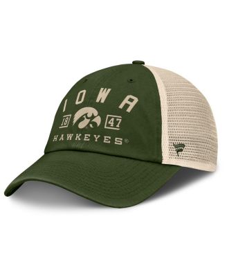Fanatics - Men's Olive Iowa Hawkeyes OHT Military Appreciation Frontier Trucker Adjustable Hat