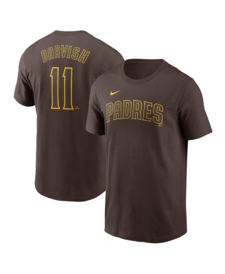 Nike - Men's Yu Darvish Brown San Diego Padres Fuse Name Number T-Shirt