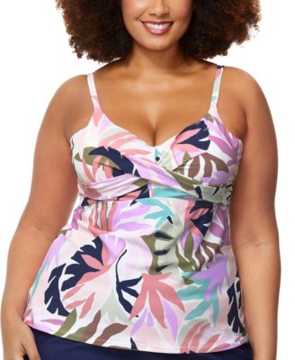 Raisins Curve - Trendy Plus Size Aries Tankini Top
