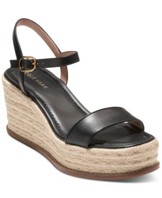Cole Haan - Women's Cloudfeel Keeton Espadrille Flatform Wedge Sandals