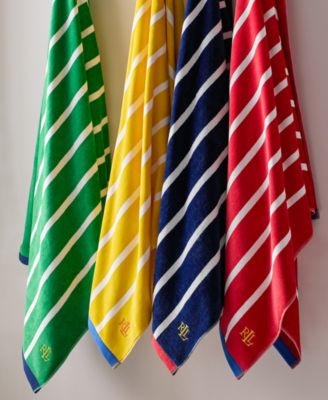 Lauren Ralph Lauren - Theo Beach Cotton Beach Towel 66" x 35"