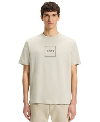 Hugo Boss - BOSS by  Men's Logo Print Slub-Cotton T-Shirt