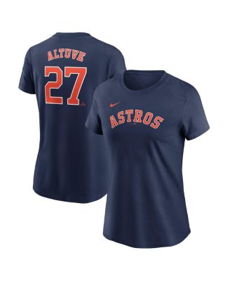 Nike - Women's Jose Altuve Navy Houston Astros Fuse Name Number T-Shirt