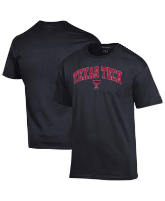 Champion - Men's Black Texas Tech Red Raiders Arch Over Logo T-Shirt