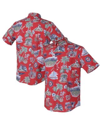 Reyn Spooner - Men's Red Washington Nationals Scenic Tri-Blend Button-Down Shirt