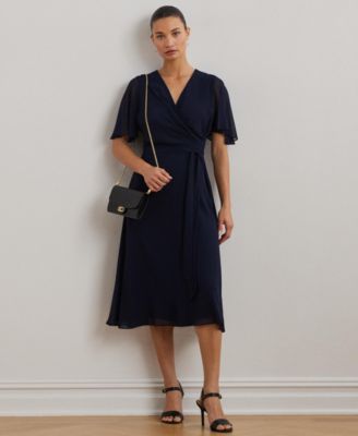 Lauren Ralph Lauren - Women's Belted Georgette Dress