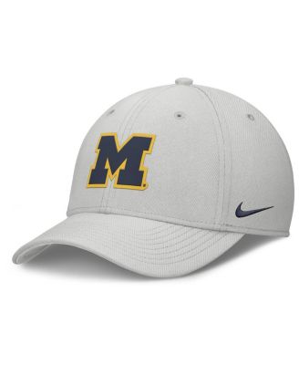 Nike - Men's Gray Michigan Wolverines Rise Practice Performance Adjustable Hat