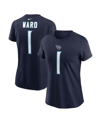 Nike - Women's Cam Ward Navy Tennessee Titans 2025 NFL Draft First Round Pick Name Number T-Shirt