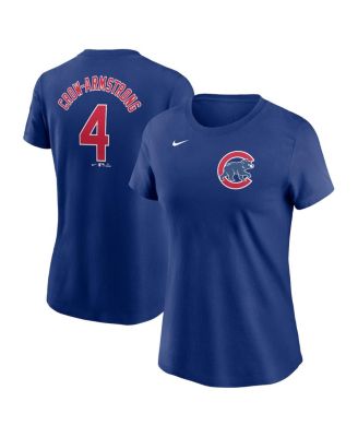 Nike - Women's Pete Crow-Armstrong Royal Chicago Cubs Fuse Name Number T-Shirt